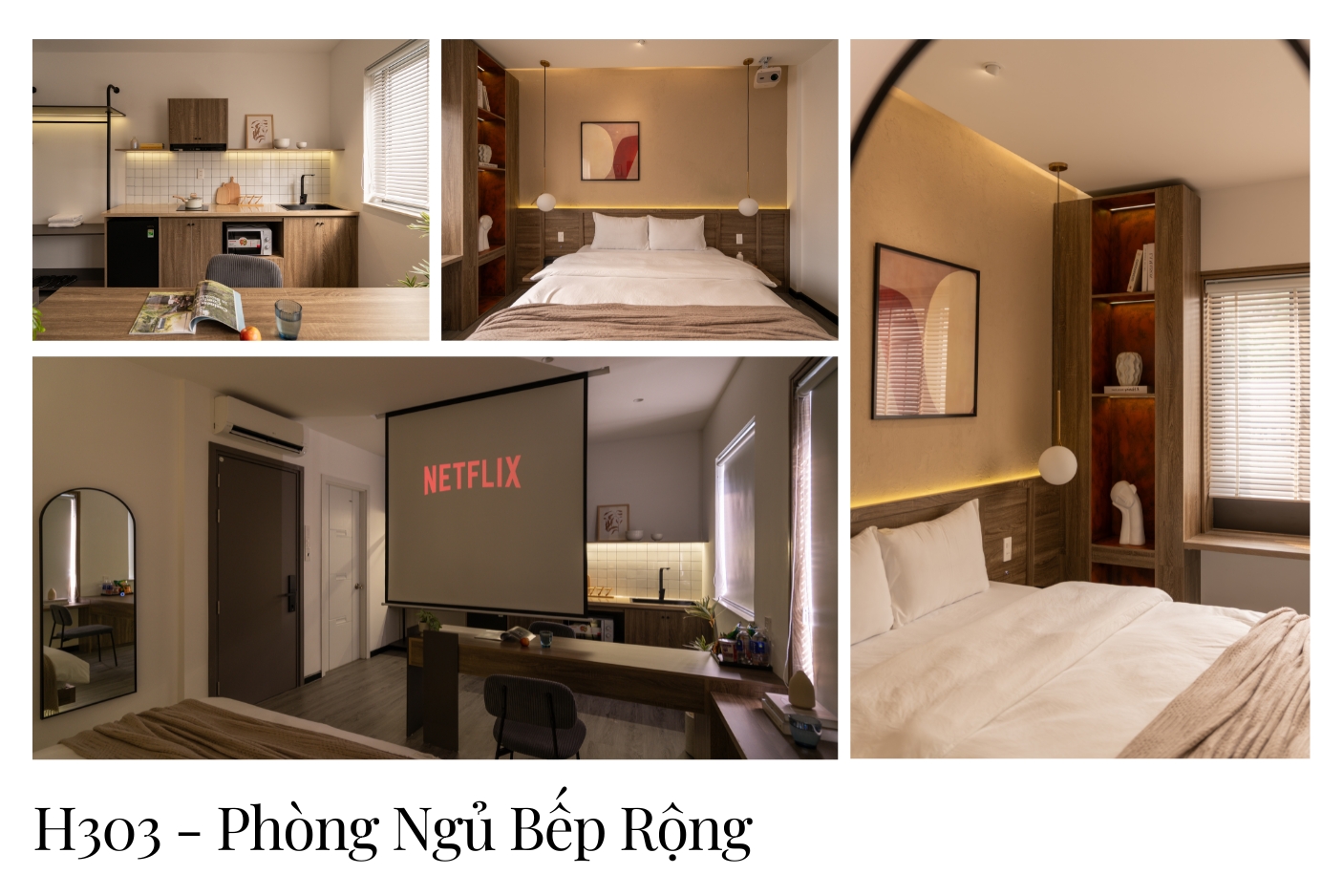 H303 - Ph&ograve;ng Ngủ Bếp Rộng - Sky Central - Homestay theo giờ quận 10 (2)